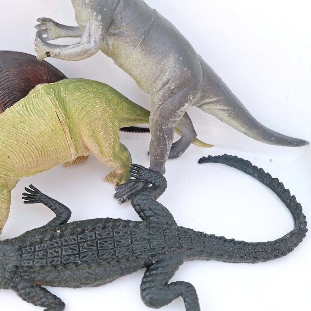 Imperial Dinosaur Alligator Triceratops Brontosaurus 1989 1985 Vintage Lot - Picture 9 of 10